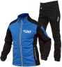 Лыжный разминочный костюм RAY, модель Pro Race (Boy), цвет синий/черный, размер 34 (рост 128-134 см)