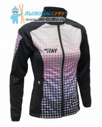 Лыжная куртка разминочная RAY, модель Pro Race принт (Woman), размер 42 (XS)