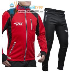 Лыжный костюм RAY, модель Star (Kid), цвет красный/черный, размер 40 (рост 146-152 см)