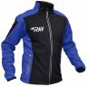 Куртка разминочная RAY, модель Race (Unisex), цвет черный/синий размер 60 (5XL)
