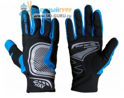 Лыжные перчатки RAY модель Pro синий размер L