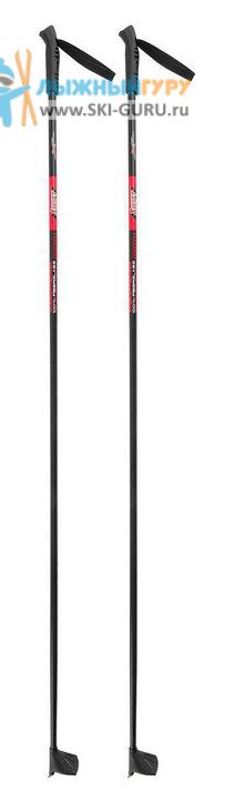 Палки для беговых лыж SportMaxim 145 см, цвет черный/красный